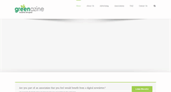 Desktop Screenshot of greenazine.com