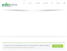 Tablet Screenshot of greenazine.com